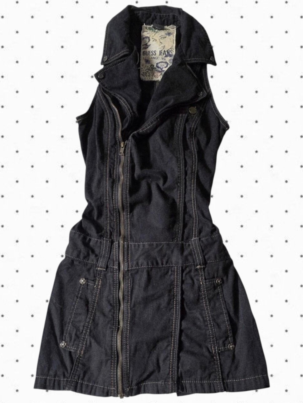 Vintage Guess Jeans Los Angeles black dress